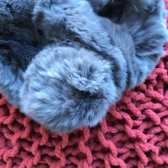 Grey mink scarf - Picture 3 of 6